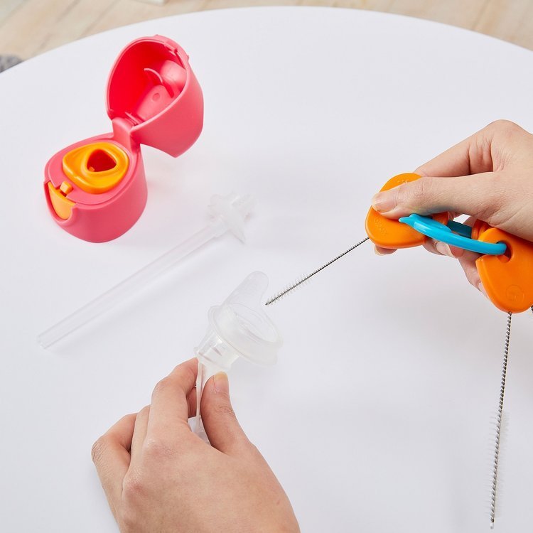 Cleaning brushes for baby bottles B.box Cleaning Brush Set Orange