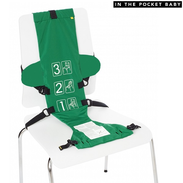 Travel high chair In The Pocket Baby Green