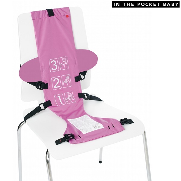 Travel high chair In The Pocket Baby Pink