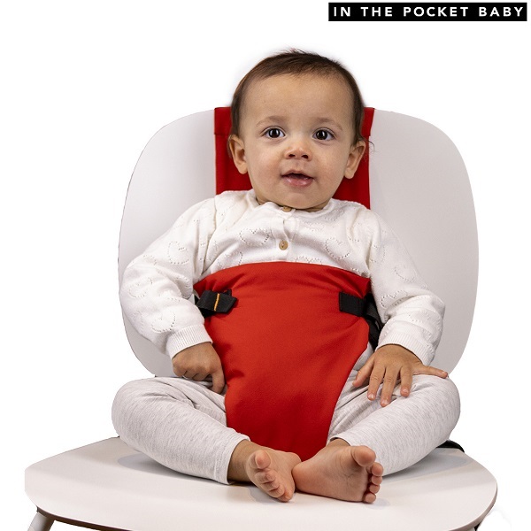 Travel high chair In The Pocket Baby Red