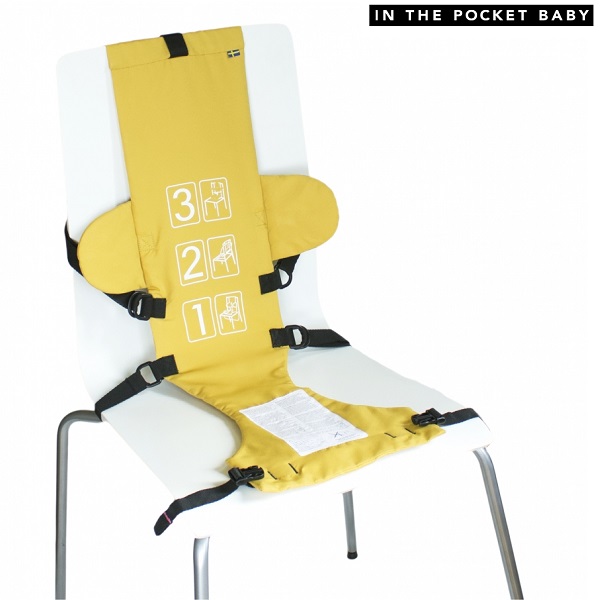 Travel high chair In The Pocket Baby Yellow