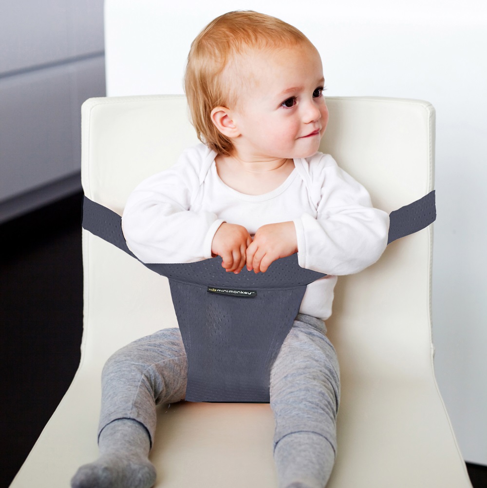 Travel high chair Minimonkey Mesh Pocket Grey