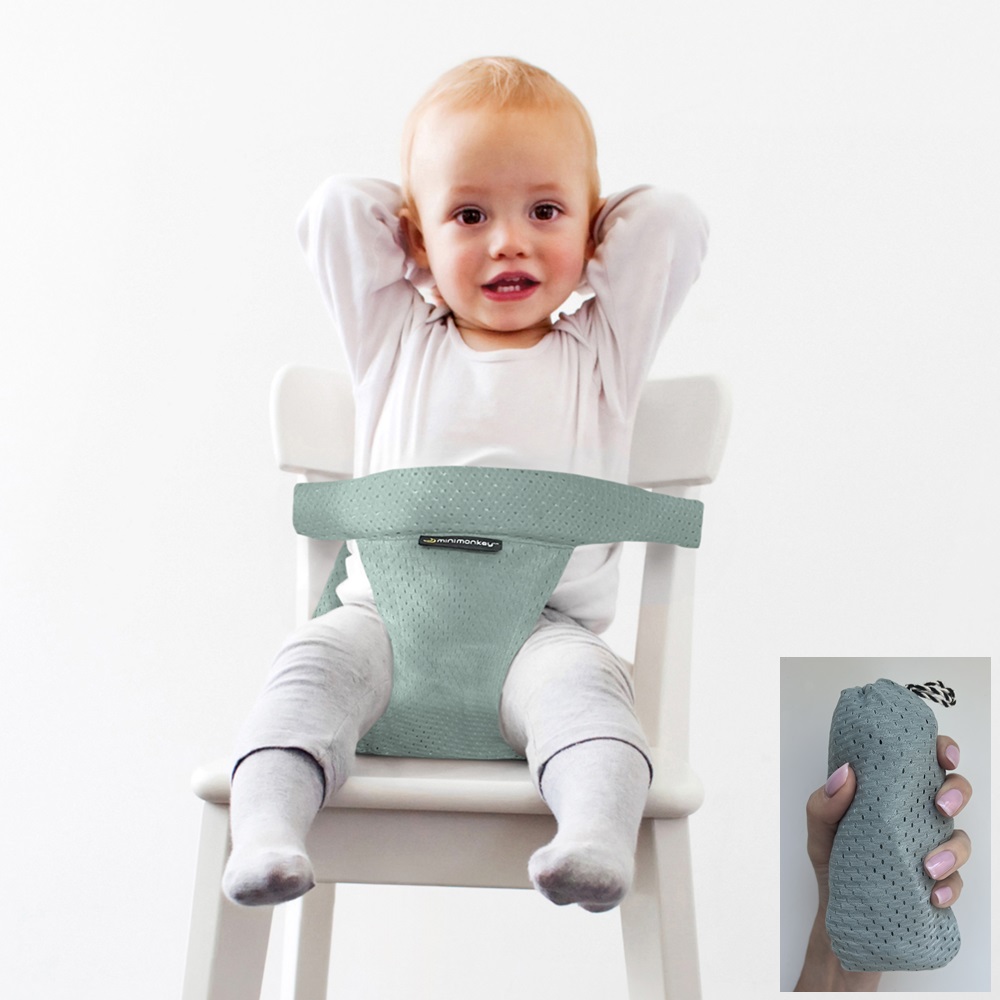 Travel high chair Minimonkey Mesh Pocket Light Green