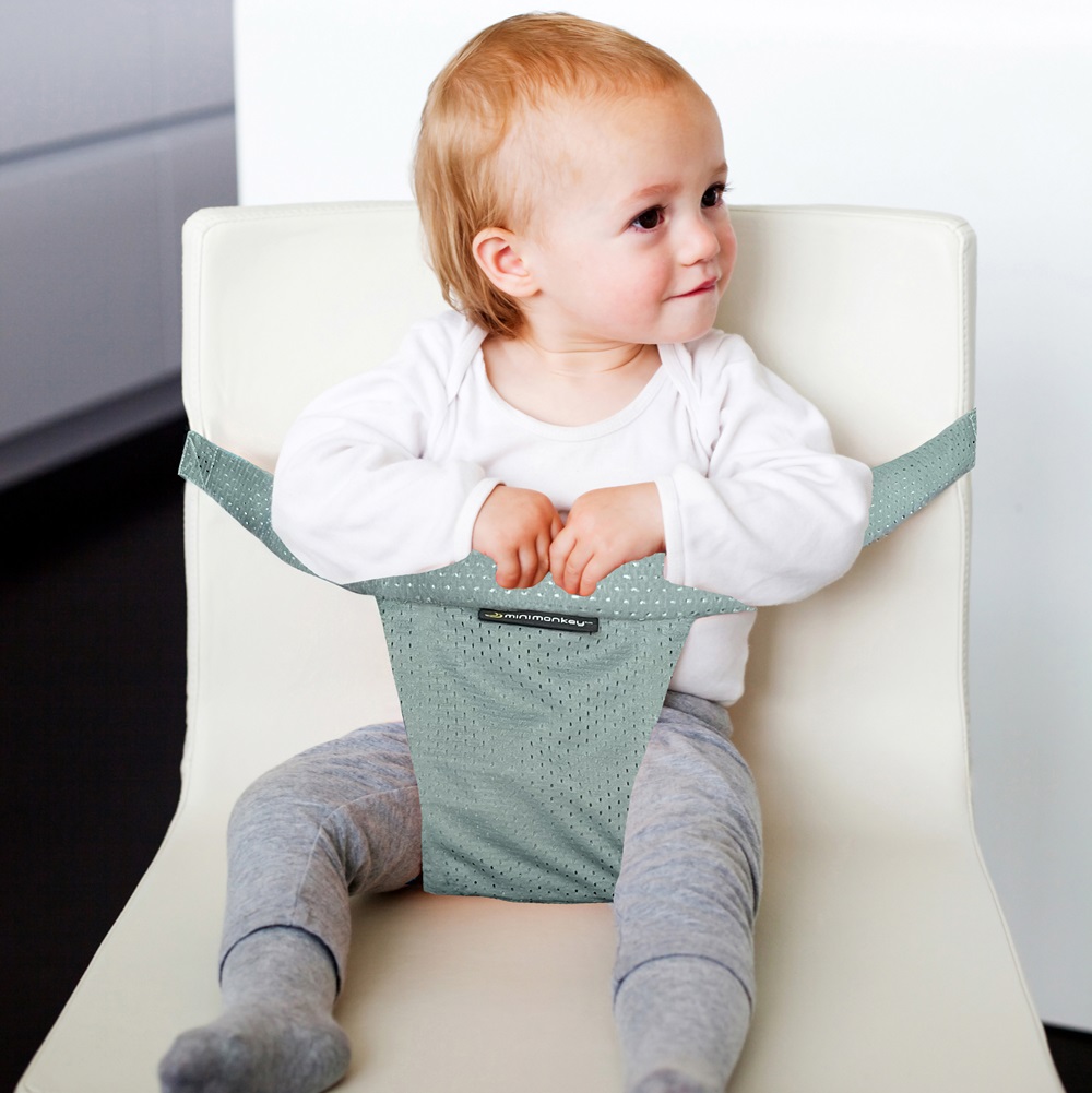 Travel high chair Minimonkey Mesh Pocket Light Green
