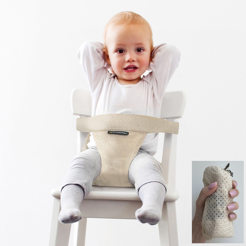 Travel high chair Minimonkey Mesh Pocket Sand