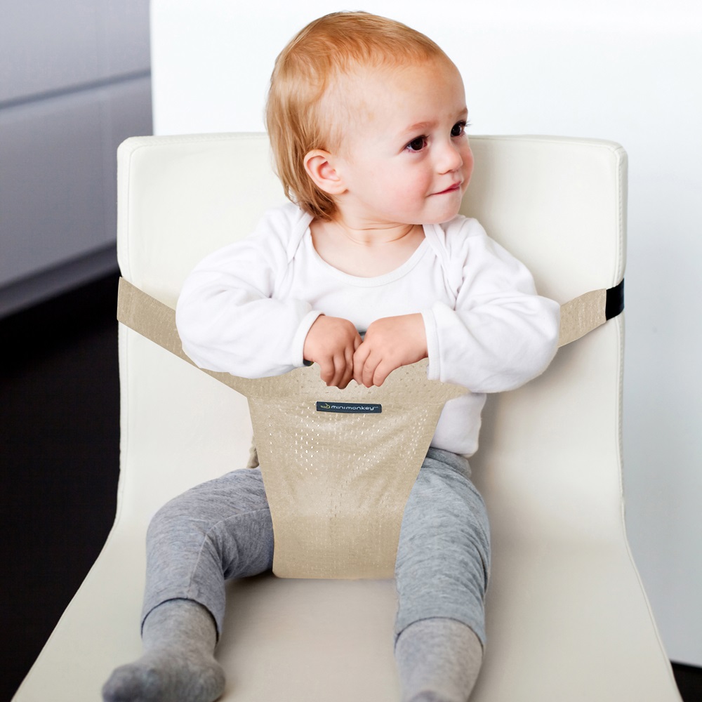 Travel high chair Minimonkey Mesh Pocket Sand