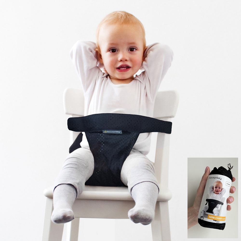 Travel High Chair - Minimonkey Pocket Minichair Black