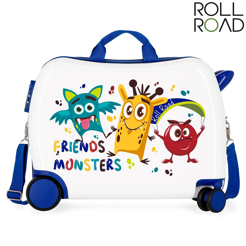 Ride on suitcase for children Roll Road Friends Monsters