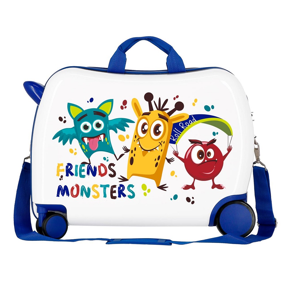 Ride on suitcase for children Roll Road Friends Monsters