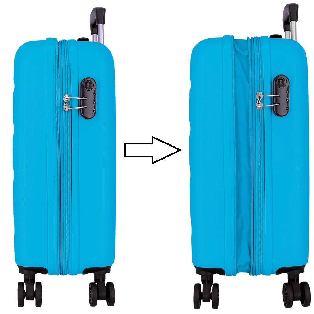 Suitcase for kids Roll Road Flex Light Blue Suitcase for kids Roll Road Flex Light Blue
