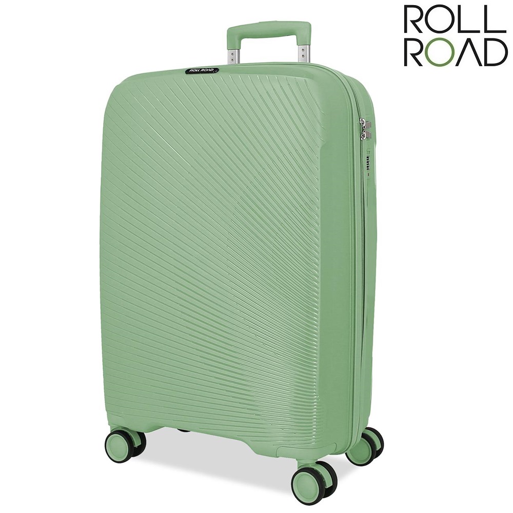Suitcase for kids Roll Road Orbit Green Suitcase for kids Roll Road Orbit Green