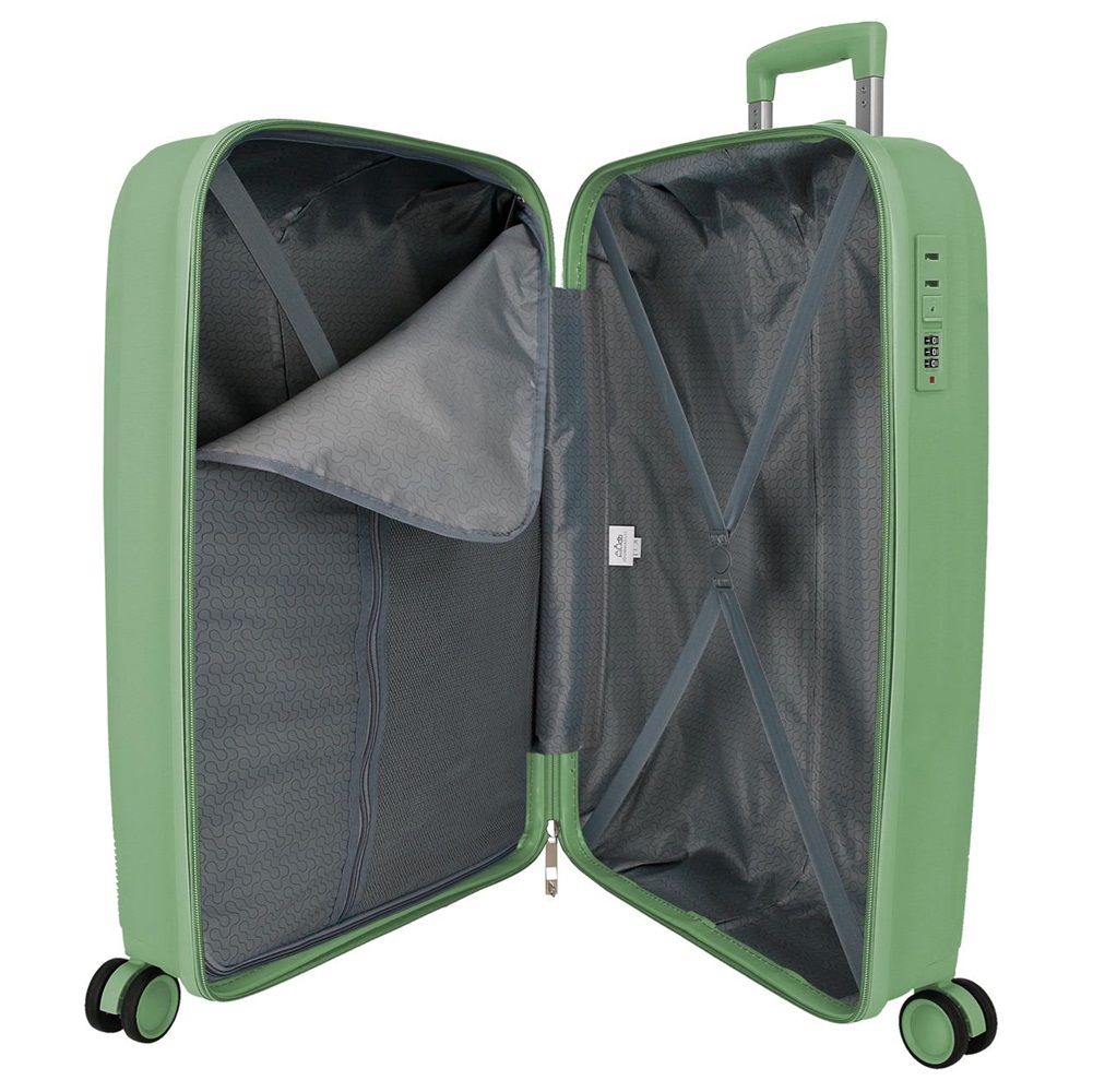 Suitcase for kids Roll Road Orbit Green Suitcase for kids Roll Road Orbit Green