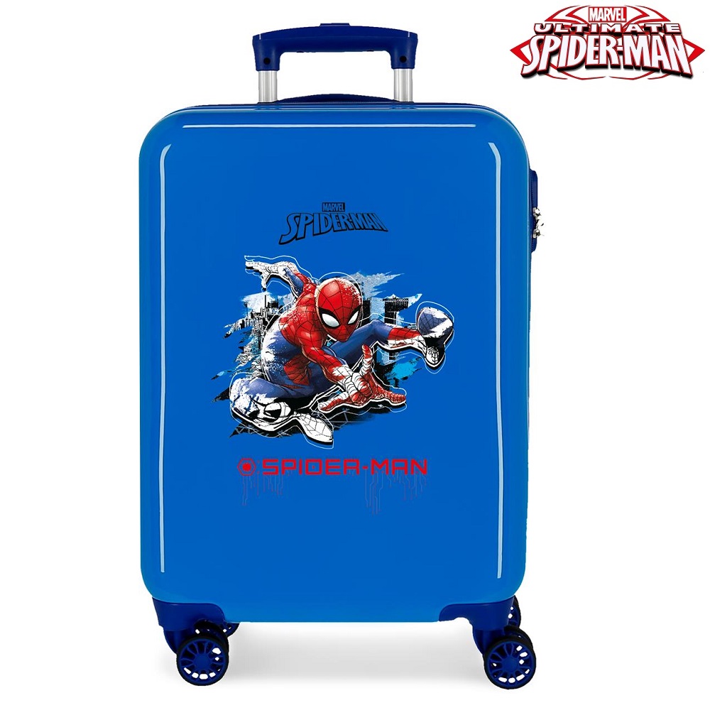 Kids' suitcase Spiderman Geo Blue ABS