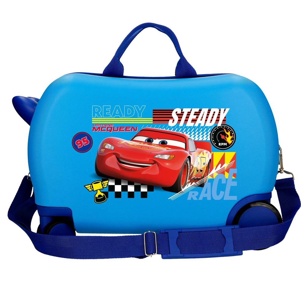 Ride-on suitcase for kids Cars Let's Race