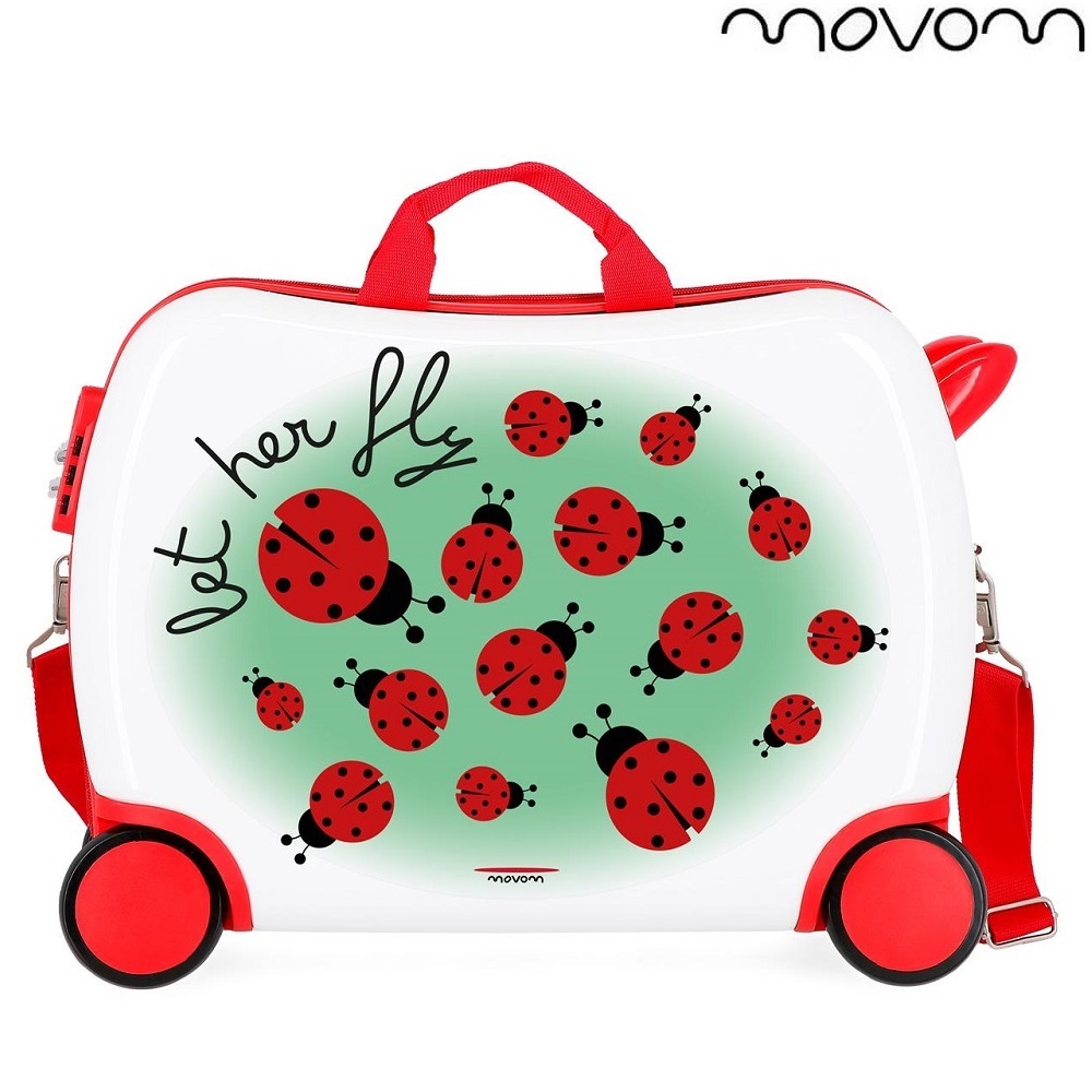 Ride-on suitcase for kids Movom Ladybird