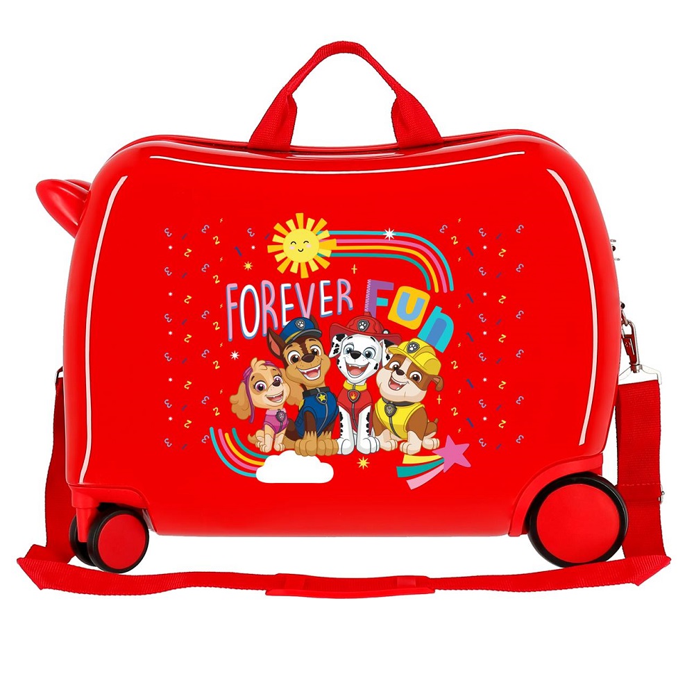 Ride on suitcase for kids Paw Patrol Forever Fun Red