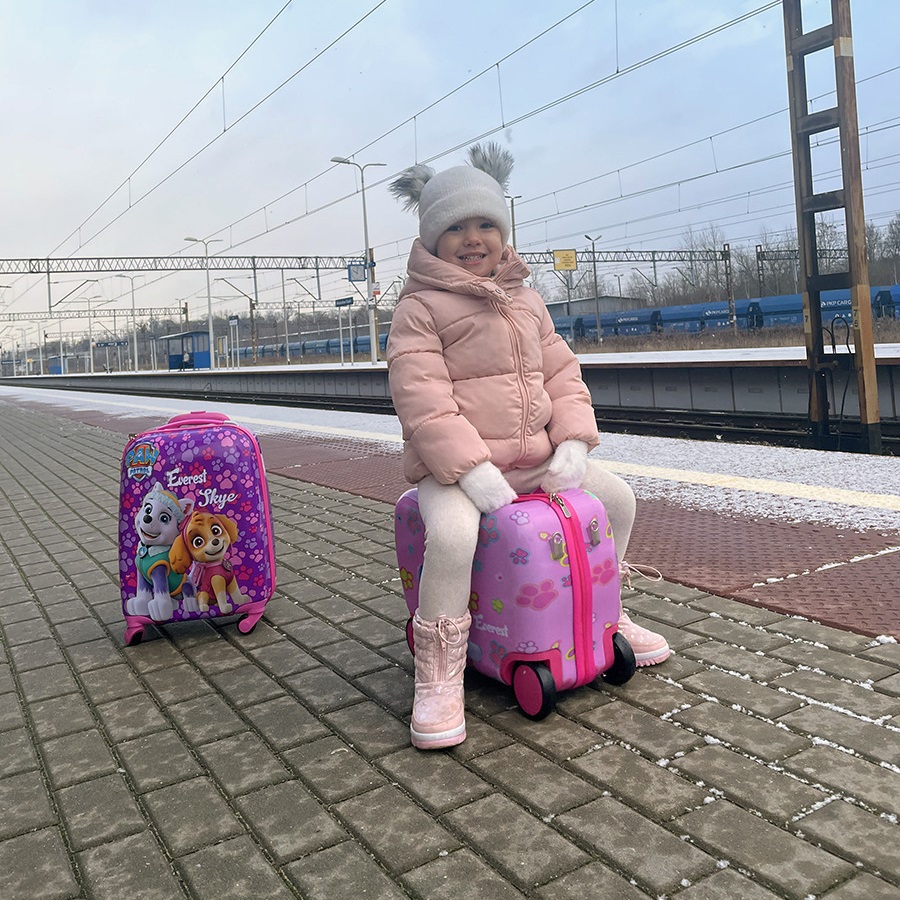 Ride-on suitcase for kids Paw Patrol Skye & Everest