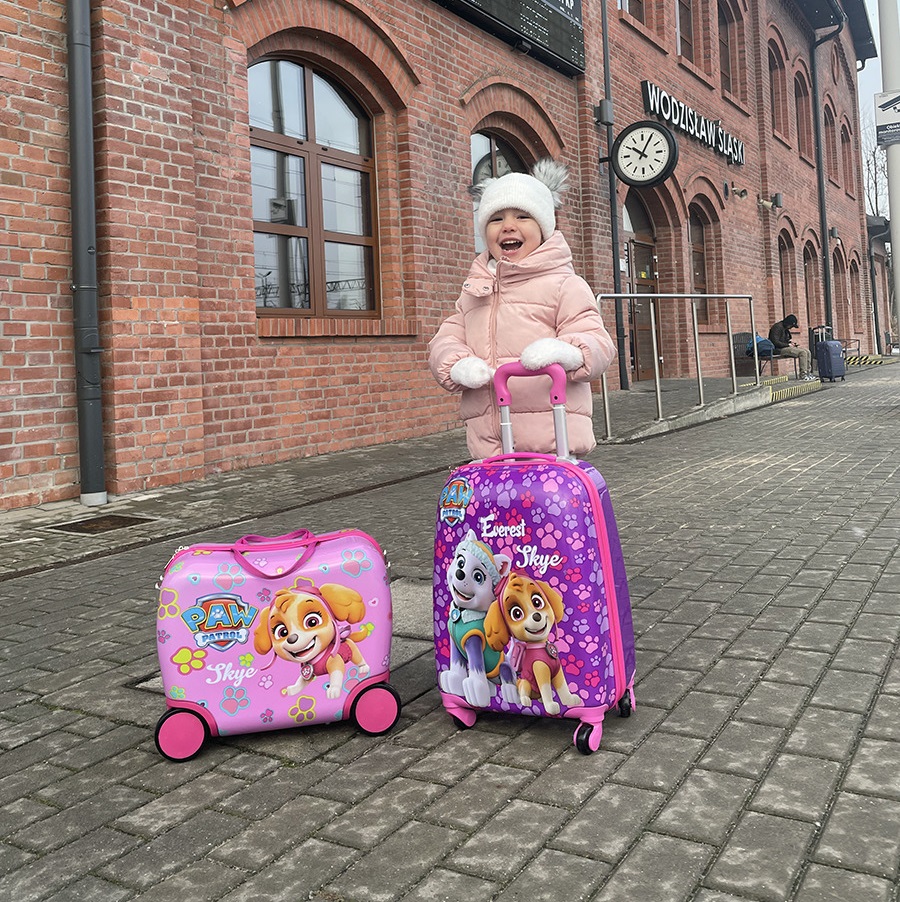 Ride-on suitcase for kids Paw Patrol Skye & Everest
