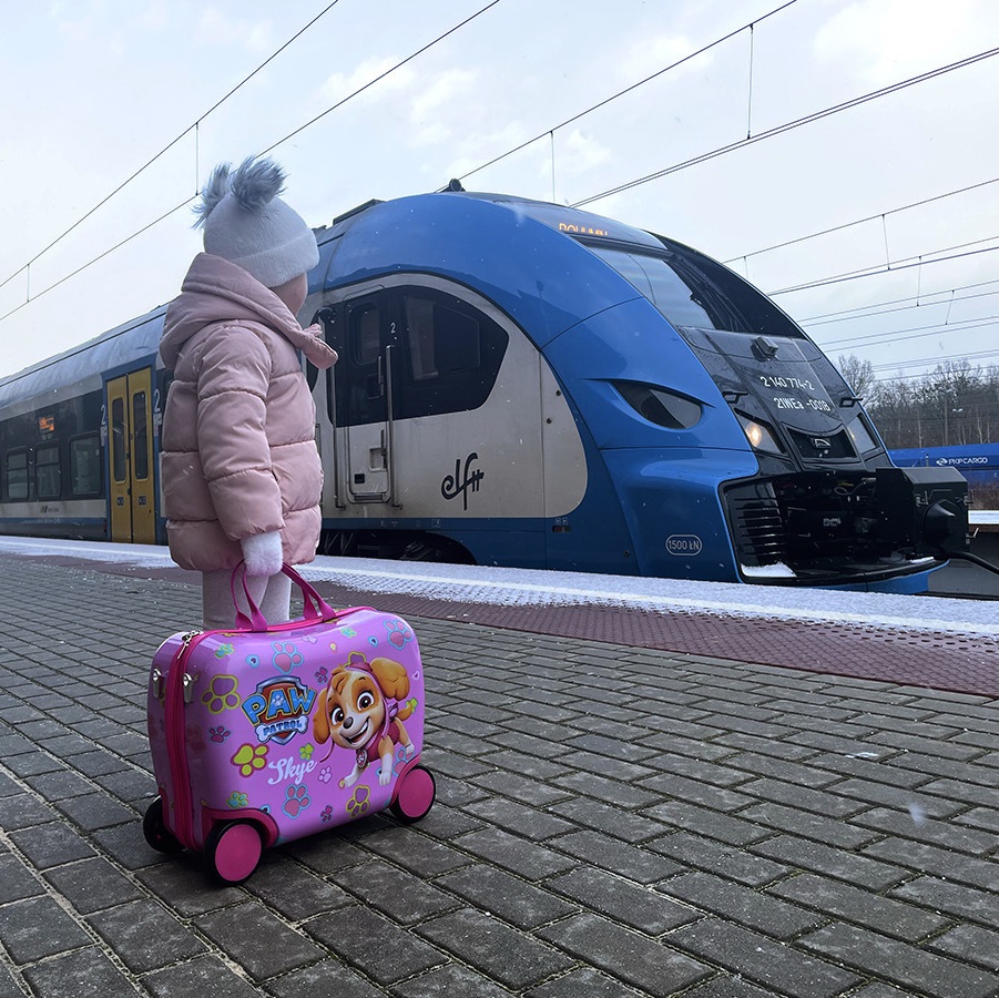 Ride-on suitcase for kids Paw Patrol Skye & Everest