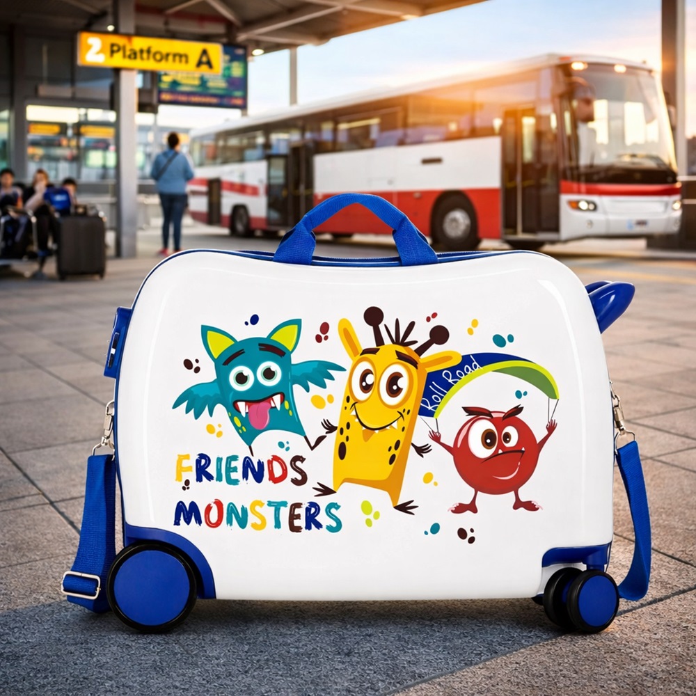 Suitcase for Children - Roll Road Monsters Suitcase for Children - Roll Road Monsters
