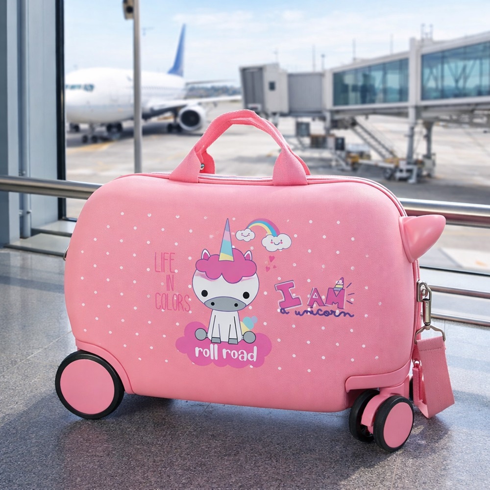 Ride-on suitcase for kids Roll Road I Am Unicorn Pink Ride-on suitcase for kids Roll Road I Am Unicorn Pink