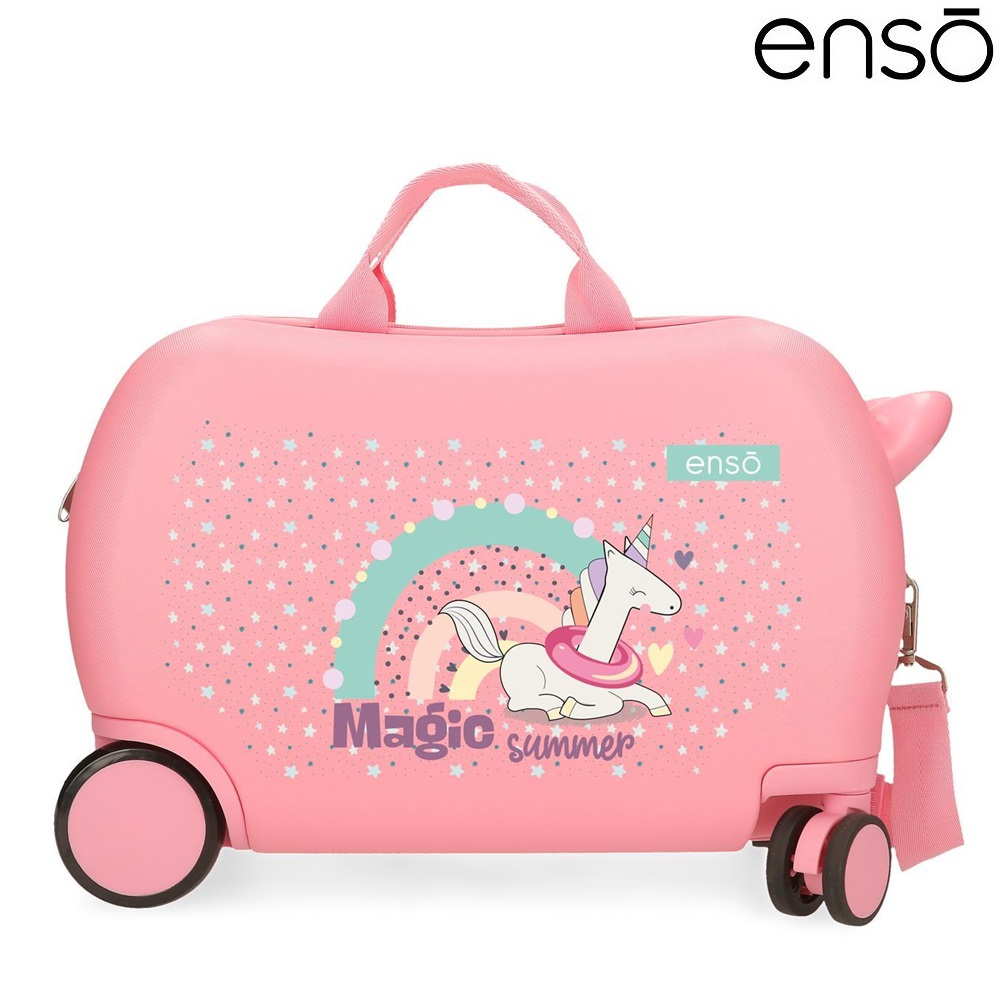 Ride-on suitcase for kids Enso Magic Unicorn Pink Ride-on suitcase for kids Enso Magic Unicorn Pink