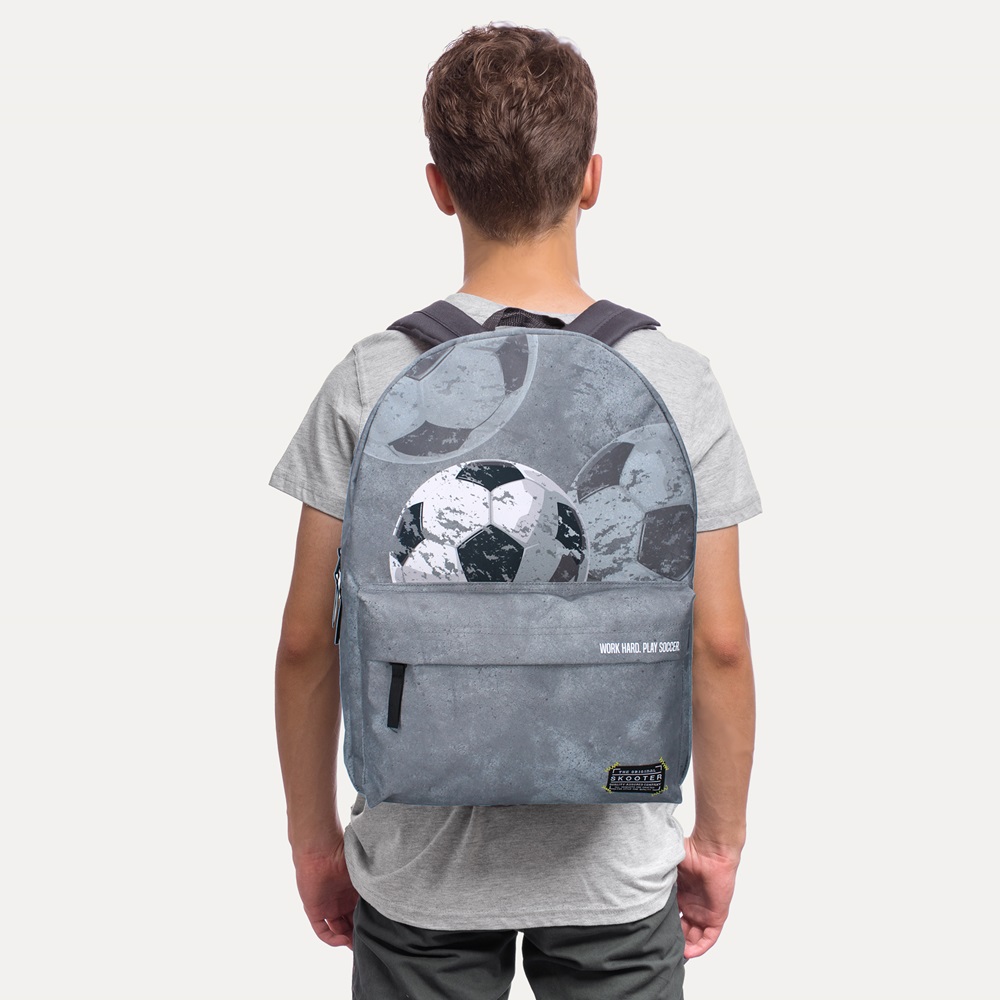 Backpack for Children - Skooter High Score Grey