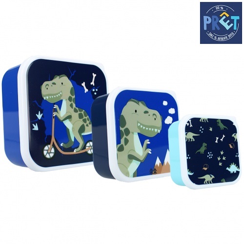 Set of snack boxes for children Pret Dino