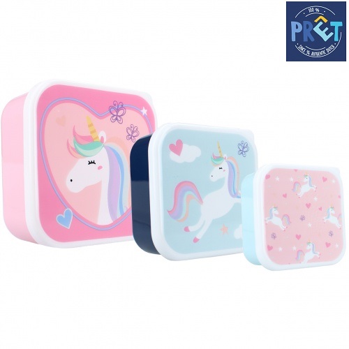 Set of snack boxes for children Pret Unicorn