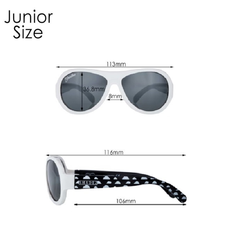 Kids' sunglasses Shadez Junior measurements