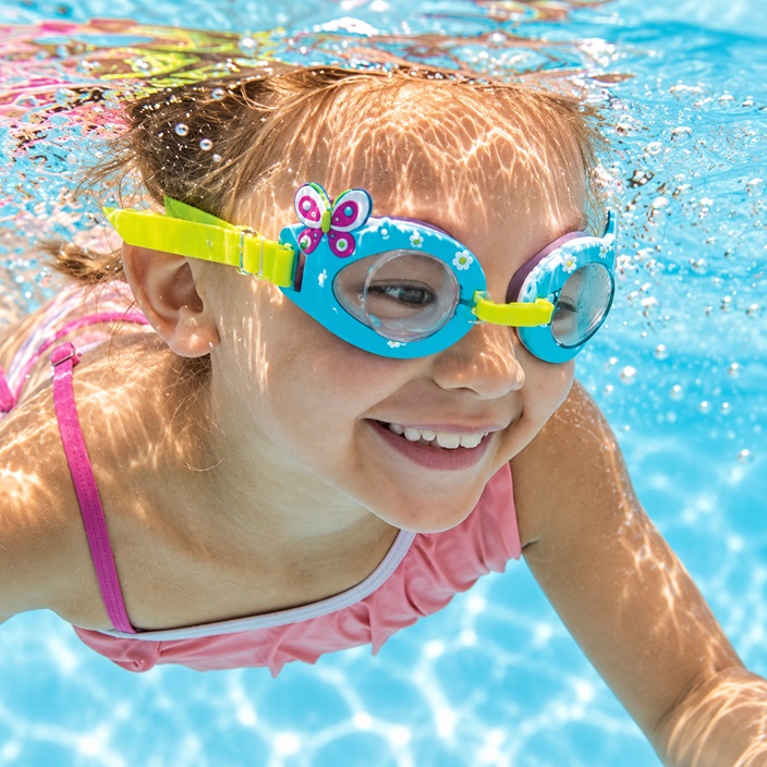 Kids' Swim Goggles - Intex Fun Butterflies