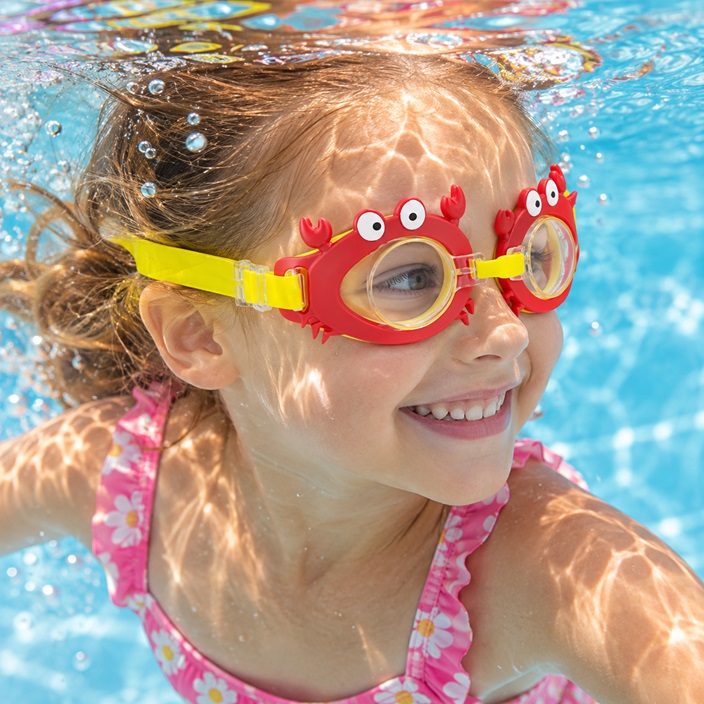 Kids' Swim Goggles - Intex Fun Crabs