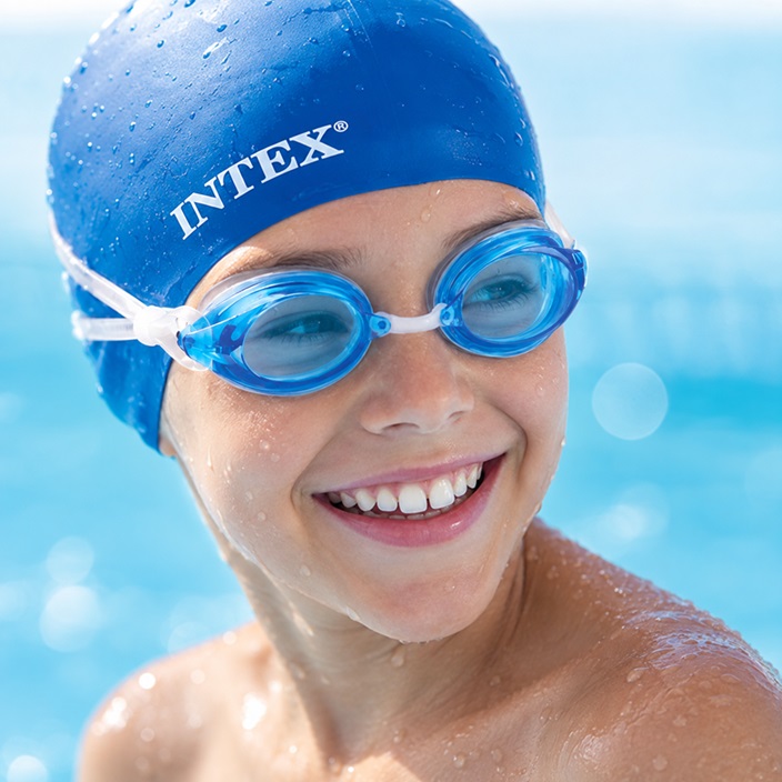 Kids' Swim Goggles - Intex Sport Relay Blue