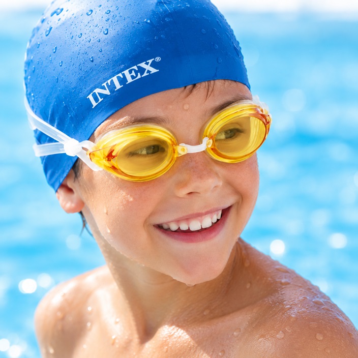 Kids' Swim Goggles - Intex Sport Relay Yellow
