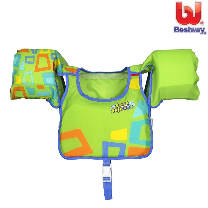 Swim vest for kdis Bestway Aquastar Green