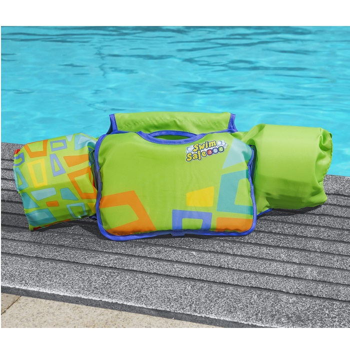 Swim vest for kdis Bestway Aquastar Green