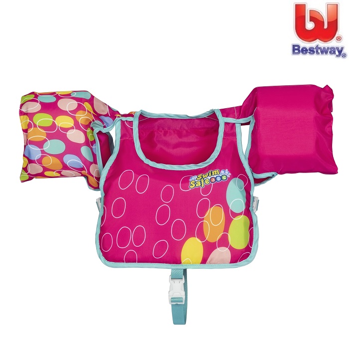 Swim vest for kdis Bestway Aquastar Pink