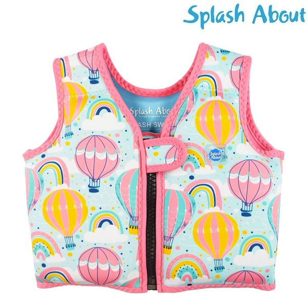 Swim vest for kids SplashAbout Over the Rainbow