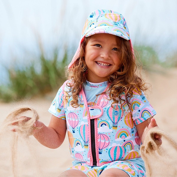 Swim vest for kids SplashAbout Over the Rainbow