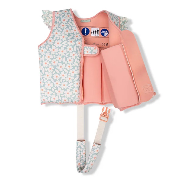Swim vest for kids Swim Esentials Green Flowers