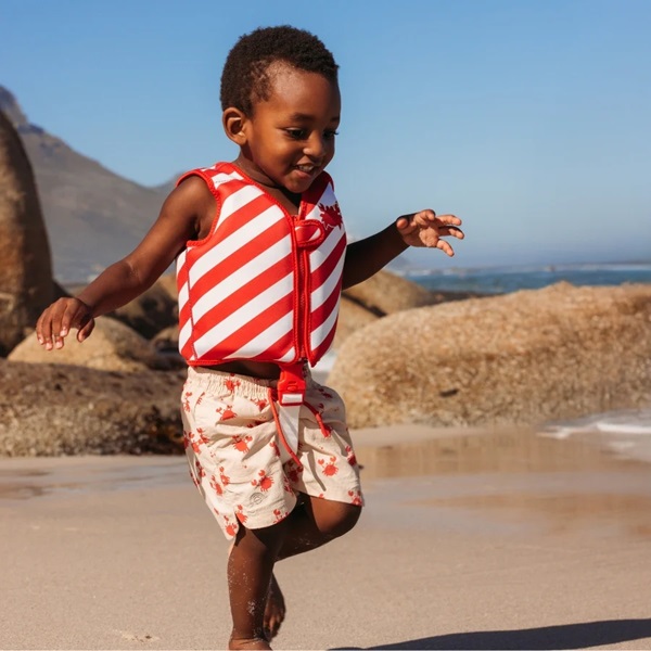 Swim vest for kids Swim Esentials Brown Striped