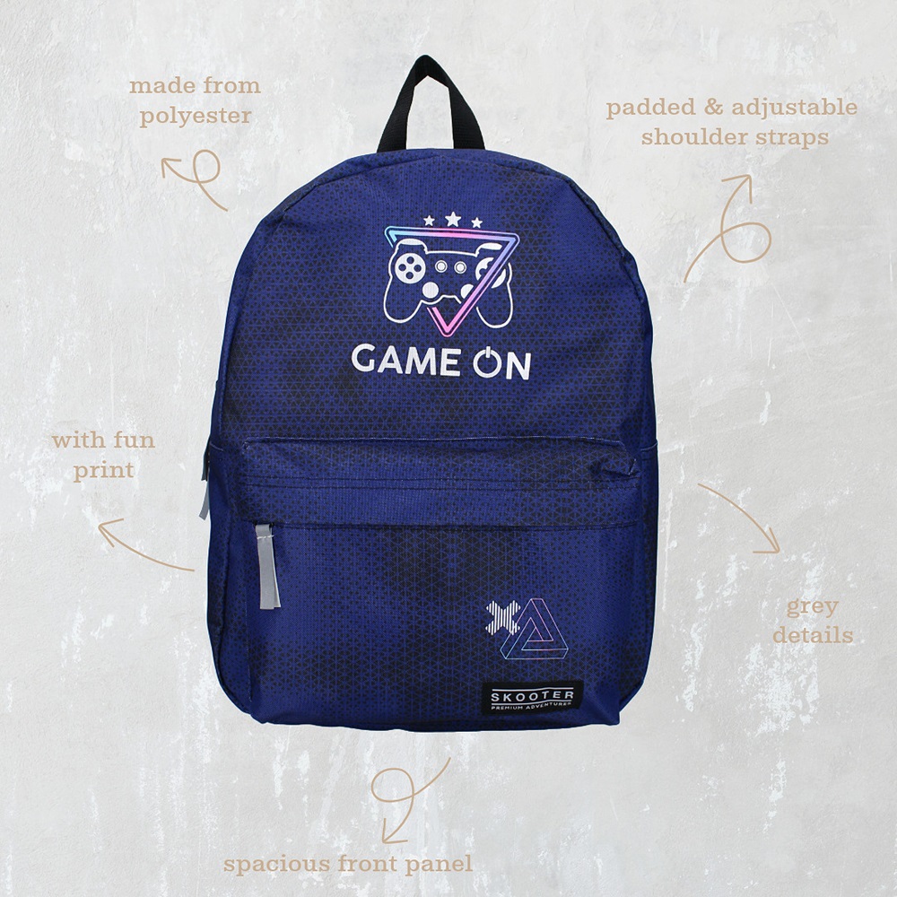 Kids' Backpack - Skooter Never Underestimate Gamers