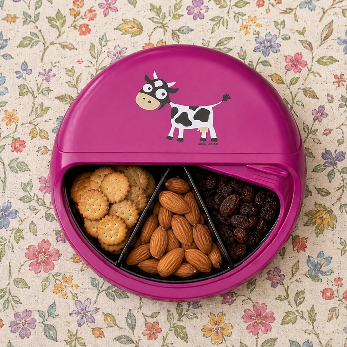 Snack Box for Kids - Carl Oscar Pink Cow