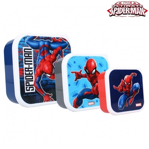 Snack boxes for kids Spiderman Let's Eat