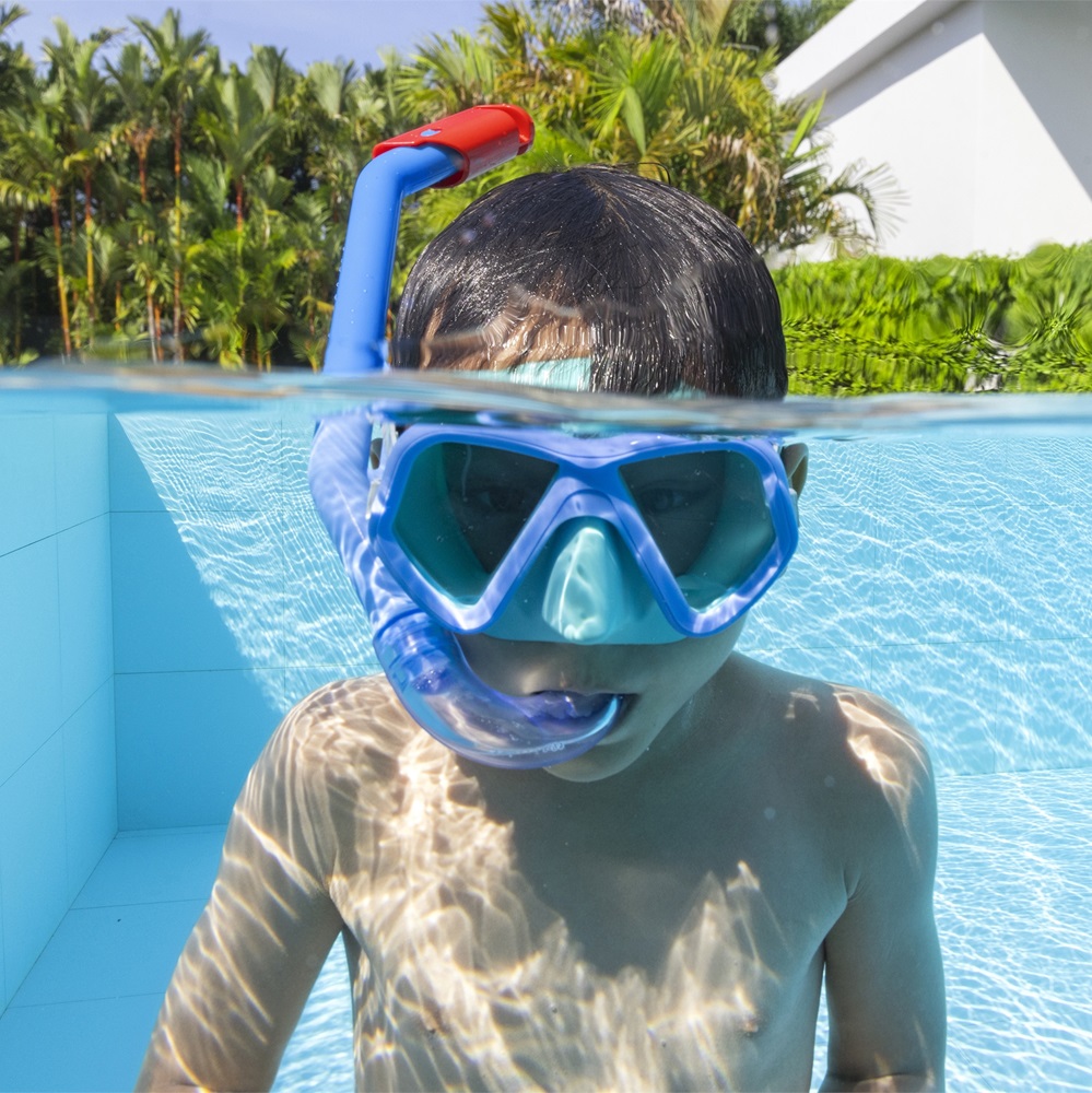 Kids' Swim Mask and Snorkel - Bestway Dominator Blue