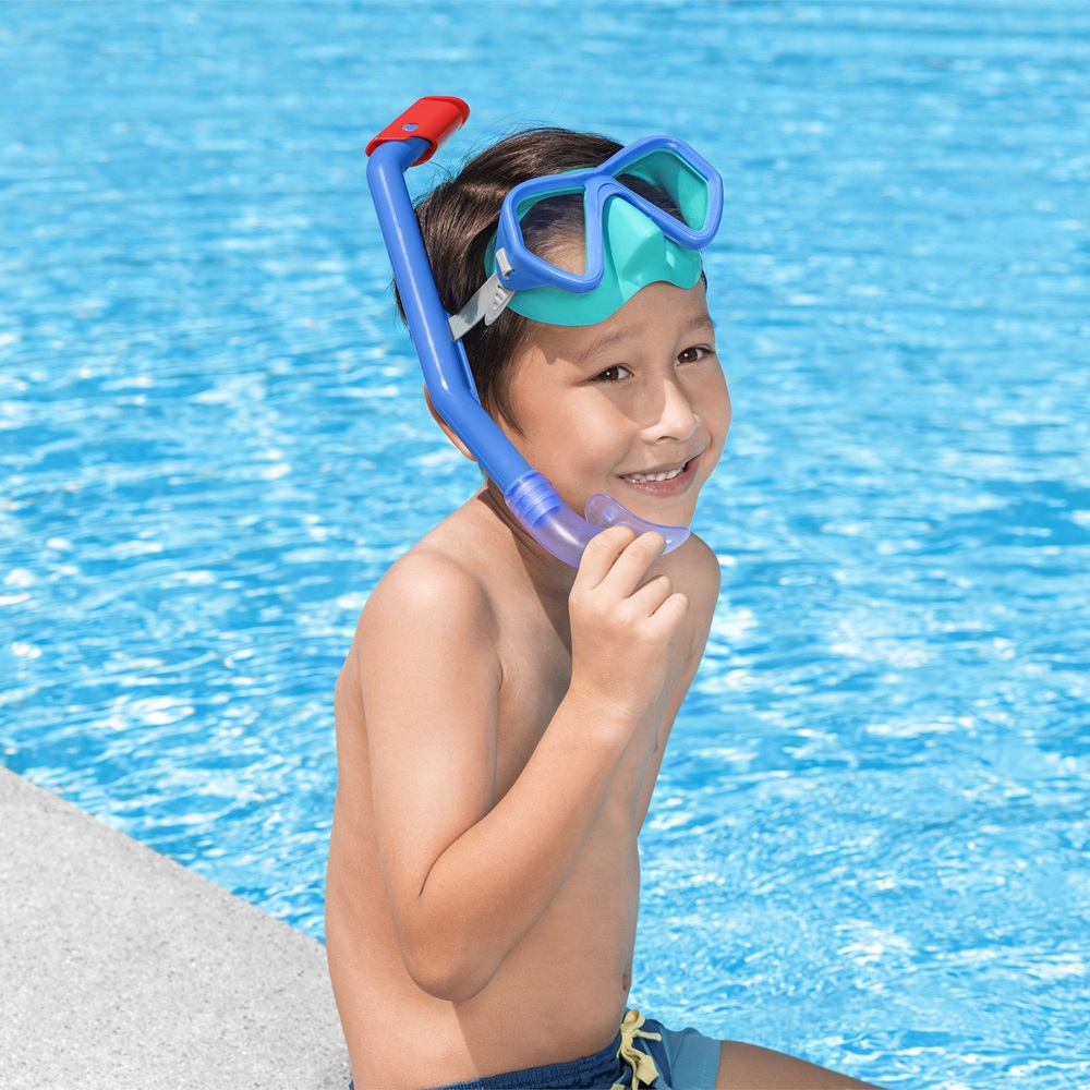 Kids' Swim Mask and Snorkel - Bestway Dominator Blue