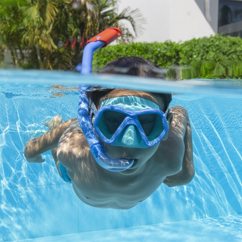 Kids' Swim Mask and Snorkel - Bestway Dominator Blue