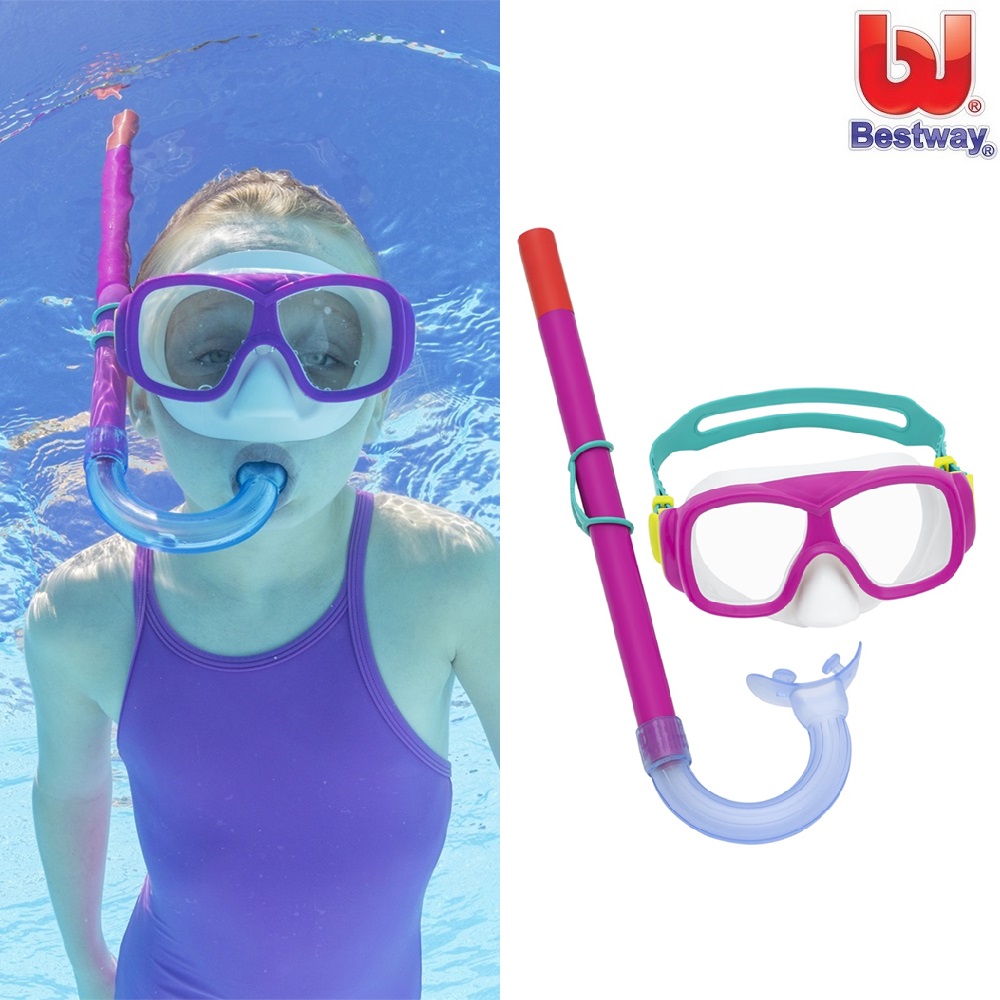 Snorkelset for kids Bestway Explora Pink