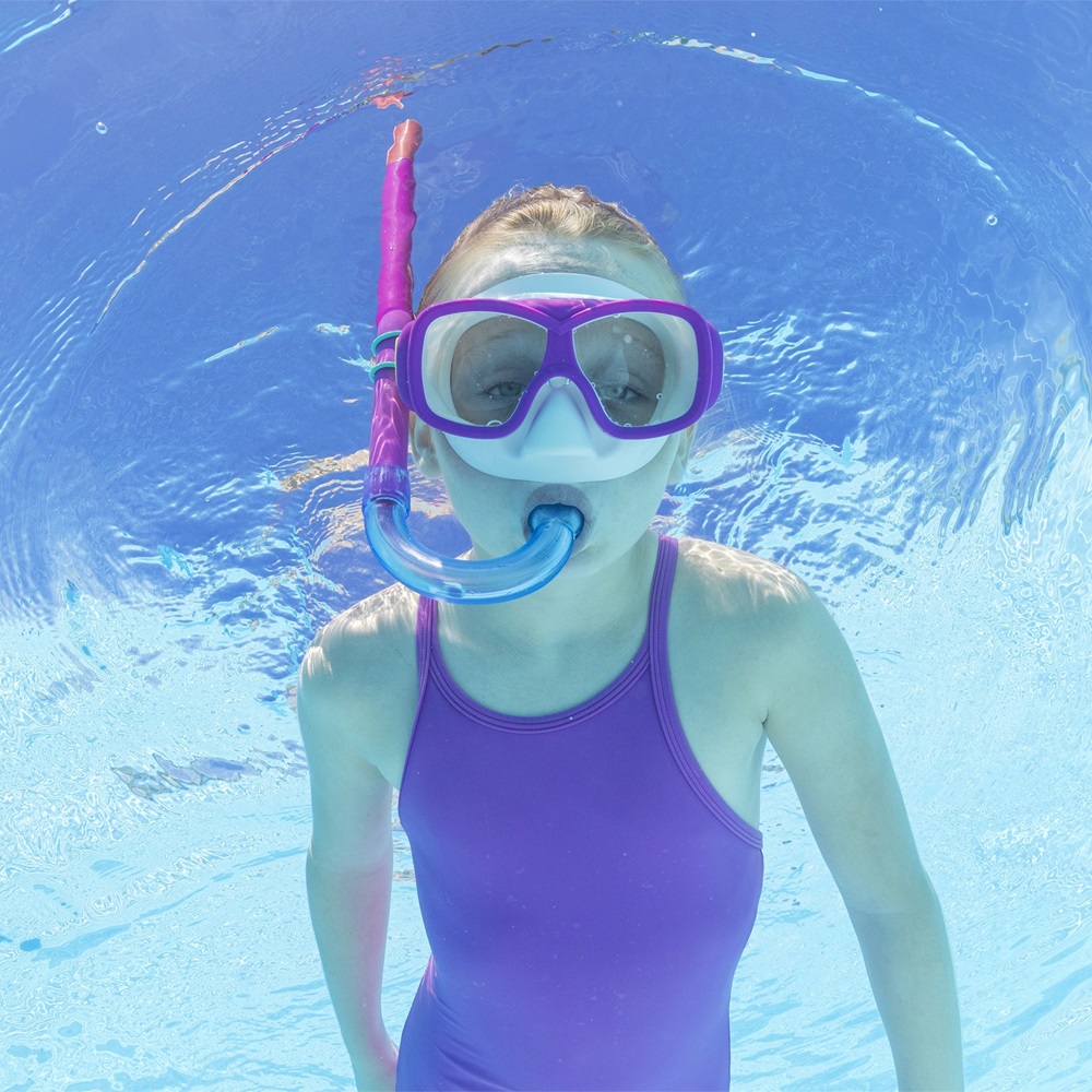 Swim Mask and Snorkel for Kids - Bestway Explora Essential Cerise