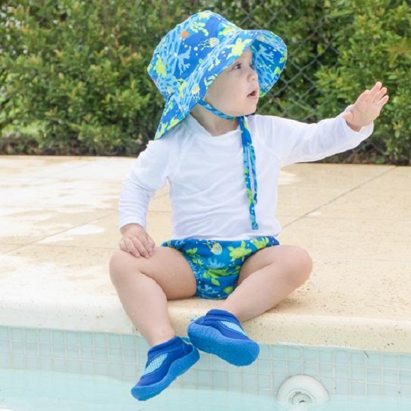 Kids' Bucket Sun Hat - Iplay Blue Turtle